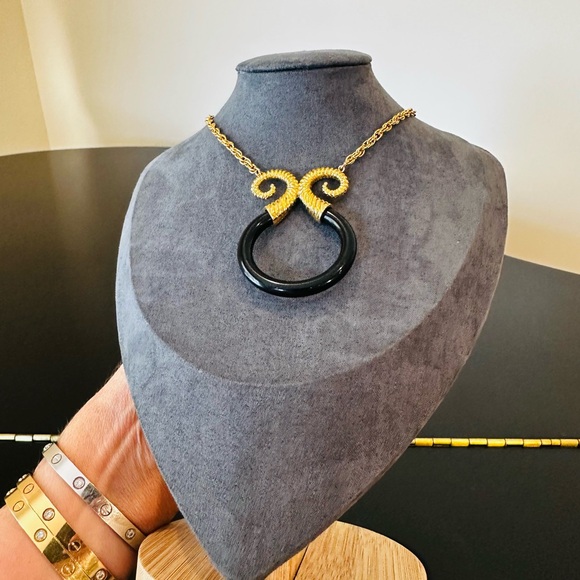 Trifari Authentic Luxury Vintage Retro RARE Runway Couture Statement Necklace - Picture 3 of 17